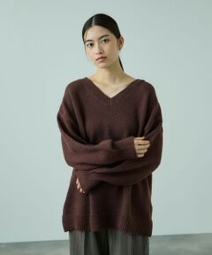 VICKY / ビッキー ニット・セーター | アルパカタッチVネックニットプルオーバー≪手洗い可能≫