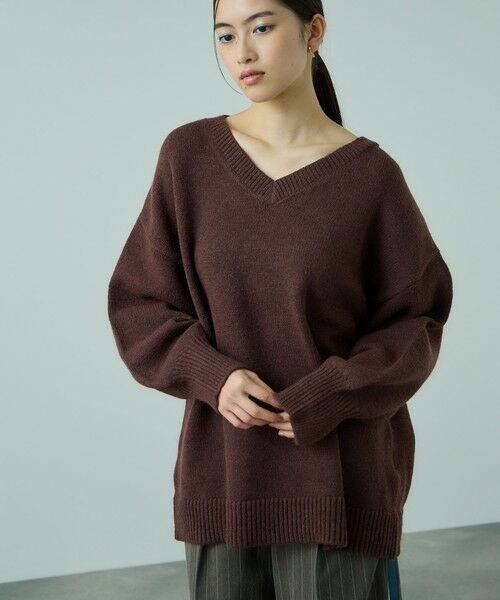 VICKY / ビッキー ニット・セーター | アルパカタッチVネックニットプルオーバー≪手洗い可能≫ | 詳細5