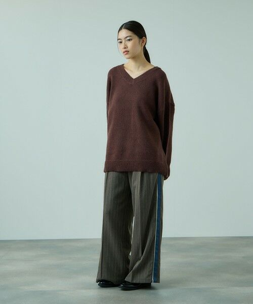 VICKY / ビッキー ニット・セーター | アルパカタッチVネックニットプルオーバー≪手洗い可能≫ | 詳細7