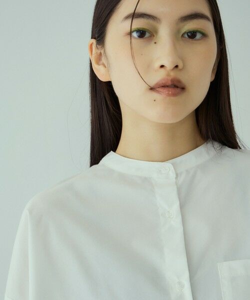 VICKY / ビッキー シャツ・ブラウス | バックヨークラインバンドカラーブラウス≪手洗い可能≫ | 詳細3