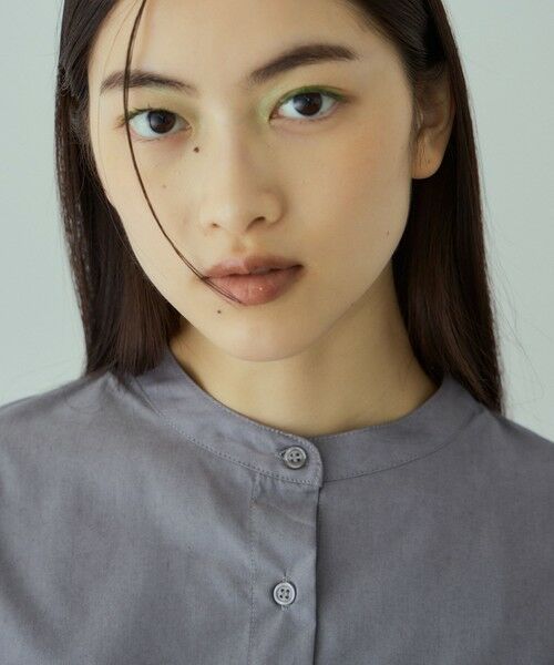 VICKY / ビッキー シャツ・ブラウス | バックヨークラインバンドカラーブラウス≪手洗い可能≫ | 詳細9