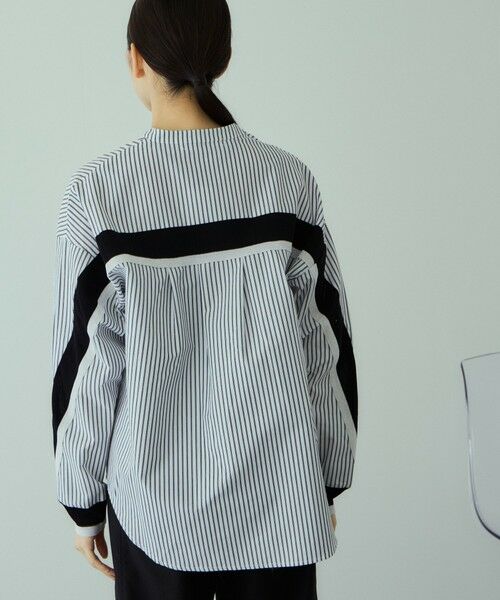 VICKY / ビッキー シャツ・ブラウス | バックヨークラインバンドカラーブラウス≪手洗い可能≫ | 詳細15