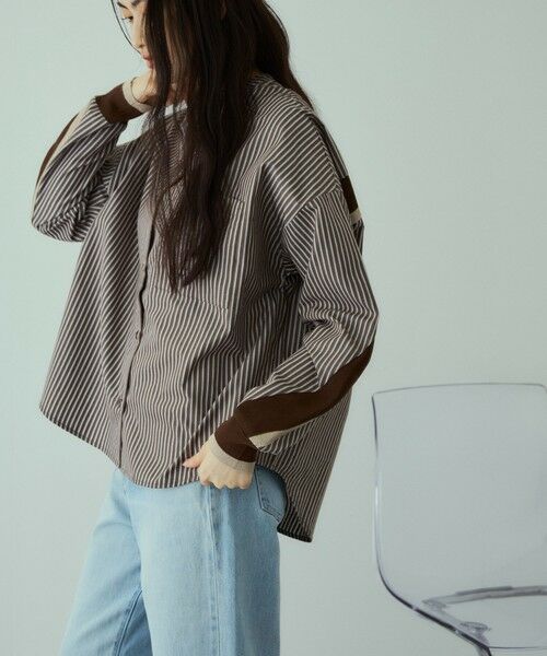 VICKY / ビッキー シャツ・ブラウス | バックヨークラインバンドカラーブラウス≪手洗い可能≫ | 詳細20