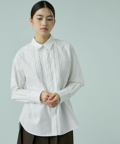 VICKY / ビッキー シャツ・ブラウス | オックスミニフリルシャツ≪手洗い可能≫ | 詳細1