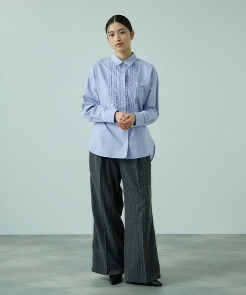 VICKY / ビッキー シャツ・ブラウス | オックスミニフリルシャツ≪手洗い可能≫ | 詳細9