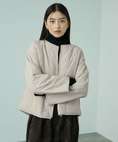 VICKY / ビッキー テーラードジャケット | ひょうたんキルトリバーシブルZIPジャケット