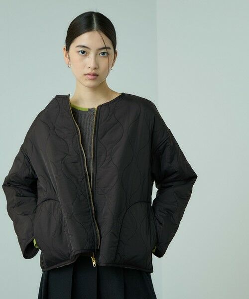VICKY / ビッキー テーラードジャケット | ひょうたんキルトリバーシブルZIPジャケット | 詳細1