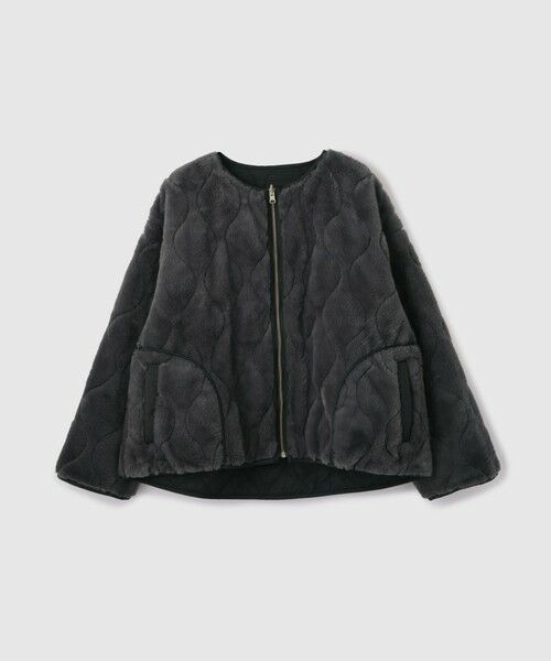 VICKY / ビッキー テーラードジャケット | ひょうたんキルトリバーシブルZIPジャケット | 詳細5