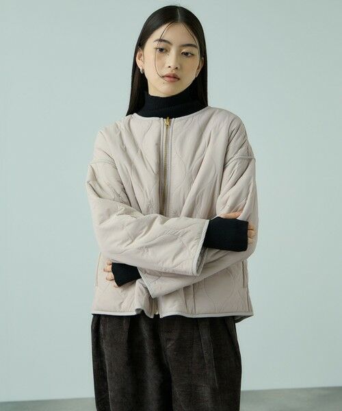 VICKY / ビッキー テーラードジャケット | ひょうたんキルトリバーシブルZIPジャケット | 詳細9