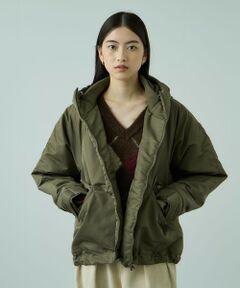 VICKY / ビッキー テーラードジャケット | ナイロン中綿フードMA-1ジャケット≪手洗い可能≫