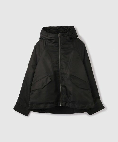 VICKY / ビッキー テーラードジャケット | ナイロン中綿フードMA-1ジャケット≪手洗い可能≫ | 詳細8