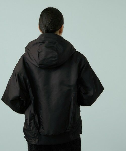 VICKY / ビッキー テーラードジャケット | ナイロン中綿フードMA-1ジャケット≪手洗い可能≫ | 詳細3