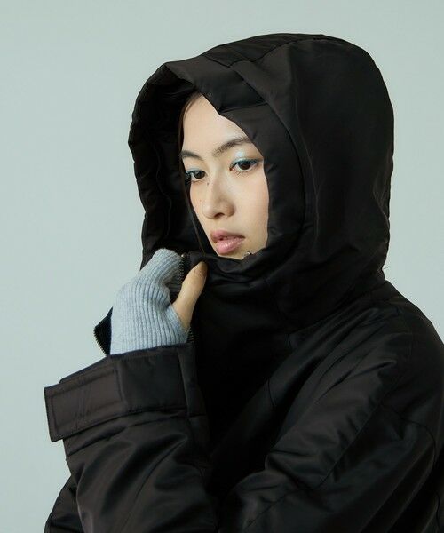 VICKY / ビッキー テーラードジャケット | ナイロン中綿フードMA-1ジャケット≪手洗い可能≫ | 詳細6