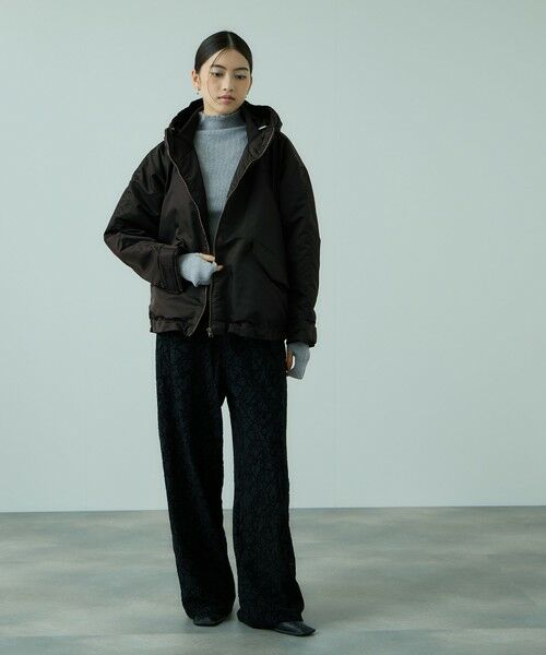 VICKY / ビッキー テーラードジャケット | ナイロン中綿フードMA-1ジャケット≪手洗い可能≫ | 詳細7