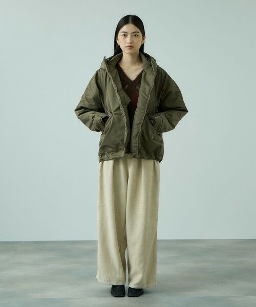 VICKY / ビッキー テーラードジャケット | ナイロン中綿フードMA-1ジャケット≪手洗い可能≫ | 詳細21