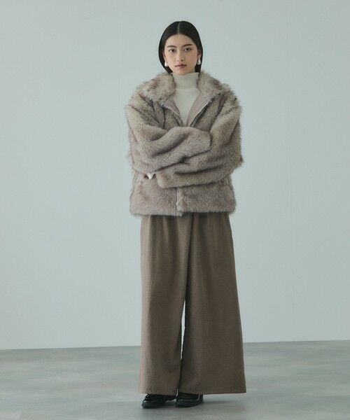 VICKY / ビッキー テーラードジャケット | フェイクファージャケット | 詳細3