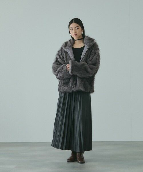 VICKY / ビッキー テーラードジャケット | フェイクファージャケット | 詳細17