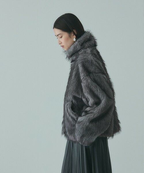 VICKY / ビッキー テーラードジャケット | フェイクファージャケット | 詳細14