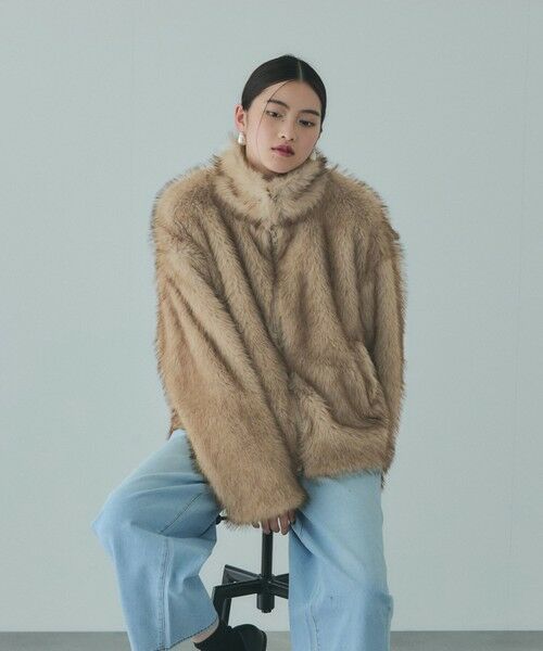 VICKY / ビッキー テーラードジャケット | フェイクファージャケット | 詳細22