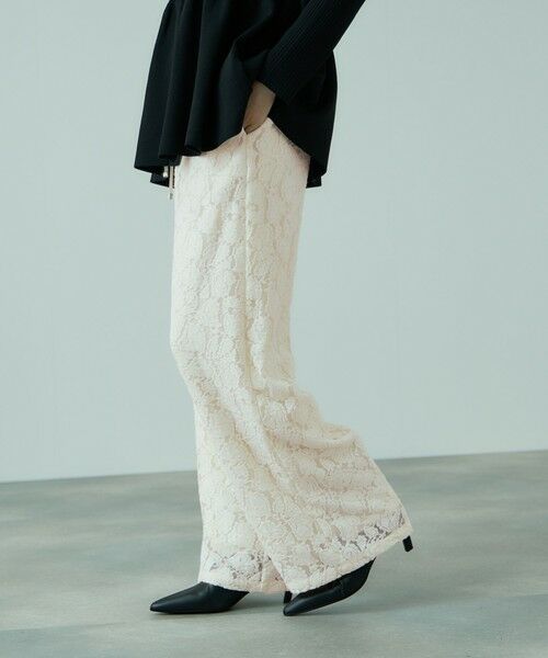 VICKY / ビッキー その他パンツ | ブラッシュレースイージーワイドパンツ≪手洗い可能≫ | 詳細1