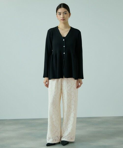 VICKY / ビッキー その他パンツ | ブラッシュレースイージーワイドパンツ≪手洗い可能≫ | 詳細4