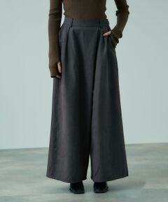 VICKY / ビッキー その他パンツ | フィブリルサテンラップワイドパンツ≪洗濯機で洗える≫
