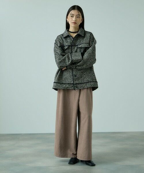 VICKY / ビッキー その他パンツ | フィブリルサテンラップワイドパンツ≪洗濯機で洗える≫ | 詳細2