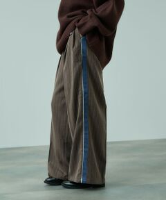 VICKY / ビッキー その他パンツ | ストライプサイドラインワイドパンツ≪手洗い可能≫