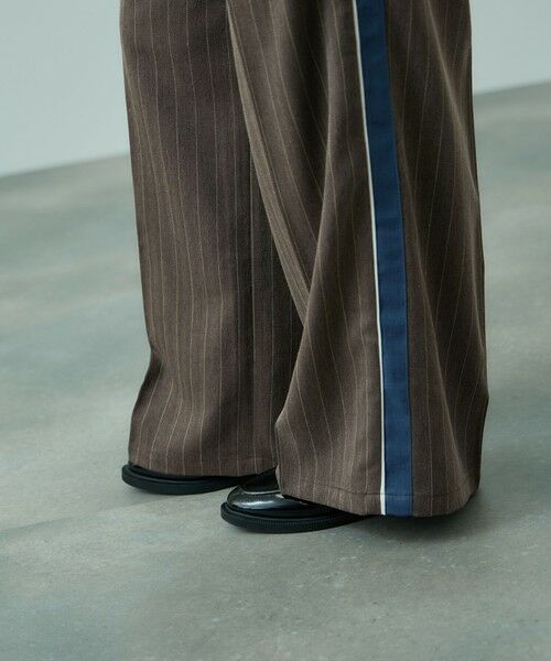 VICKY / ビッキー その他パンツ | ストライプサイドラインワイドパンツ≪手洗い可能≫ | 詳細3