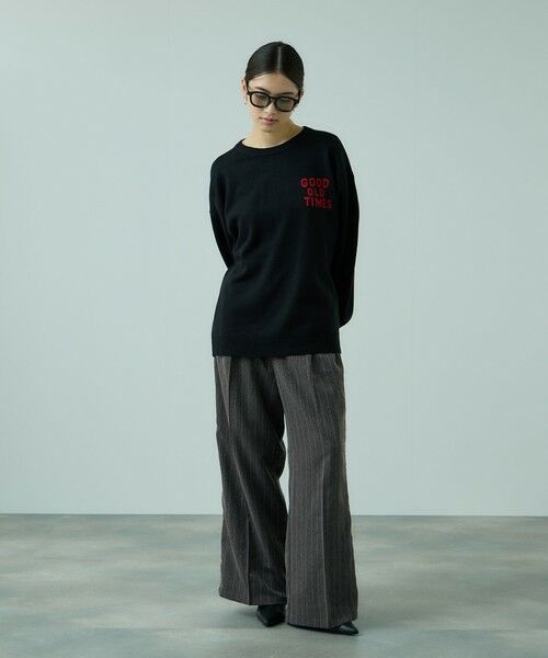 VICKY / ビッキー その他パンツ | ストライプサイドラインワイドパンツ≪手洗い可能≫ | 詳細18