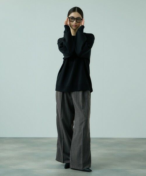 VICKY / ビッキー その他パンツ | ストライプサイドラインワイドパンツ≪手洗い可能≫ | 詳細21