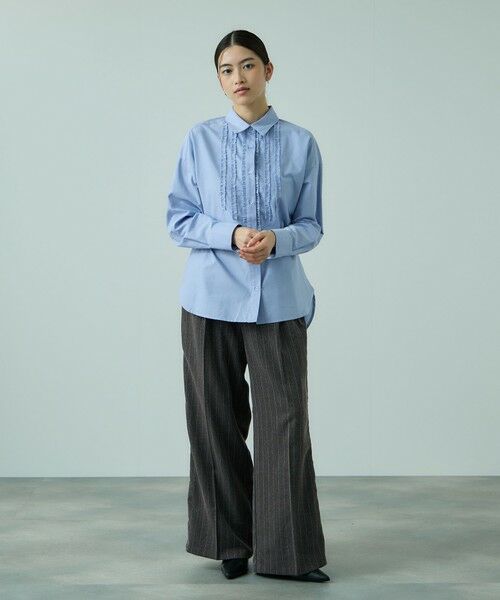 VICKY / ビッキー その他パンツ | ストライプサイドラインワイドパンツ≪手洗い可能≫ | 詳細16