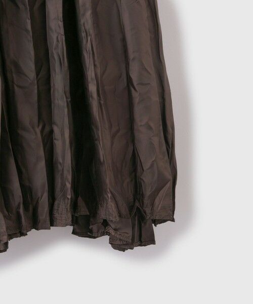 VICKY / ビッキー ミニ・ひざ丈スカート | ワッシャーマットサテンプリーツスカート≪手洗い可能≫ | 詳細3