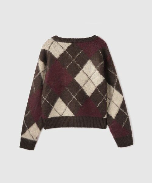 VICKY / ビッキー ニット・セーター | アーガイルVネックニット≪手洗い可能≫ | 詳細1