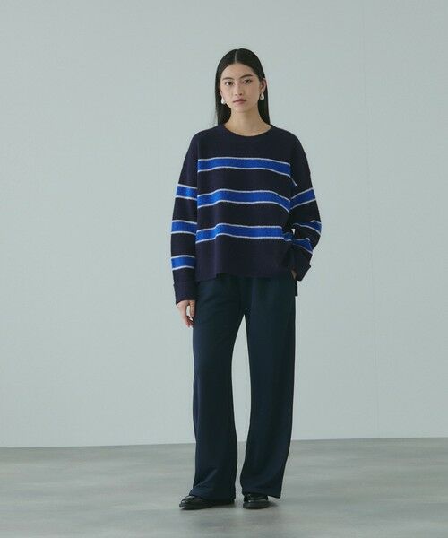 VICKY / ビッキー ニット・セーター | ウール混マルチボーダーニット≪洗濯機で洗える≫ | 詳細2