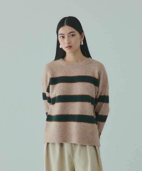 VICKY / ビッキー ニット・セーター | ウール混マルチボーダーニット≪洗濯機で洗える≫ | 詳細5