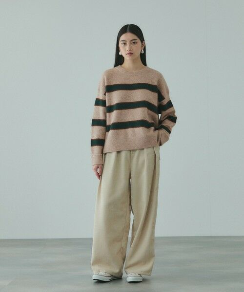 VICKY / ビッキー ニット・セーター | ウール混マルチボーダーニット≪洗濯機で洗える≫ | 詳細6