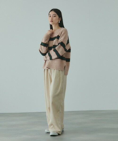 VICKY / ビッキー ニット・セーター | ウール混マルチボーダーニット≪洗濯機で洗える≫ | 詳細7