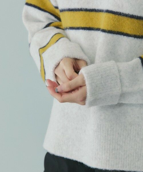 VICKY / ビッキー ニット・セーター | ウール混マルチボーダーニット≪洗濯機で洗える≫ | 詳細14