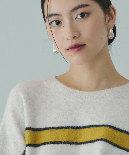 VICKY / ビッキー ニット・セーター | ウール混マルチボーダーニット≪洗濯機で洗える≫ | 詳細13