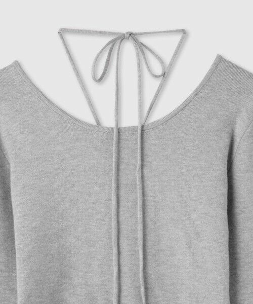 VICKY / ビッキー ニット・セーター | ストリング付バレエネックリブニット≪手洗い可能≫ | 詳細10