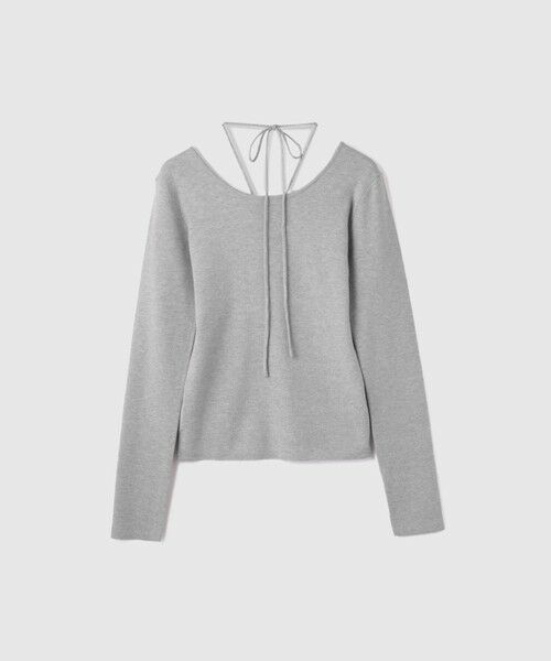 VICKY / ビッキー ニット・セーター | ストリング付バレエネックリブニット≪手洗い可能≫ | 詳細8