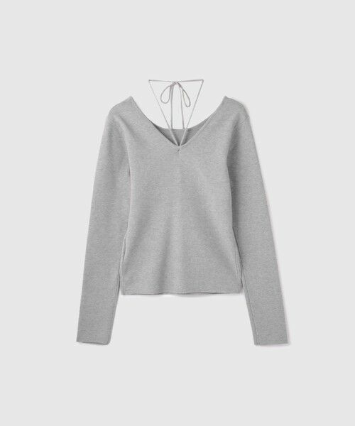 VICKY / ビッキー ニット・セーター | ストリング付バレエネックリブニット≪手洗い可能≫ | 詳細9