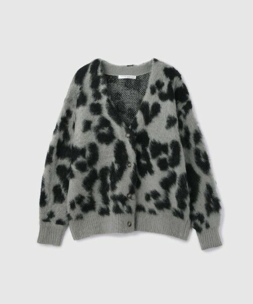 VICKY / ビッキー カーディガン・ボレロ | レオパードジャガードシャギーニットカーディガン | 詳細12