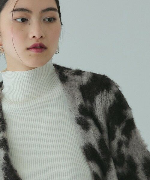 VICKY / ビッキー カーディガン・ボレロ | レオパードジャガードシャギーニットカーディガン | 詳細9