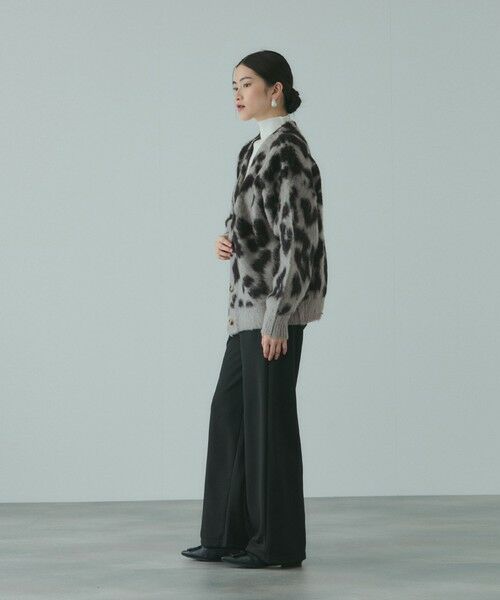 VICKY / ビッキー カーディガン・ボレロ | レオパードジャガードシャギーニットカーディガン | 詳細11