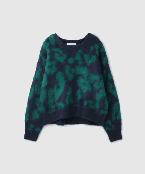 VICKY / ビッキー ニット・セーター | レオパードジャガードシャギーニットプルオーバー | 詳細3