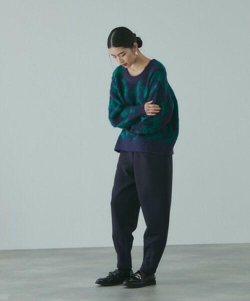 VICKY / ビッキー ニット・セーター | レオパードジャガードシャギーニットプルオーバー | 詳細2