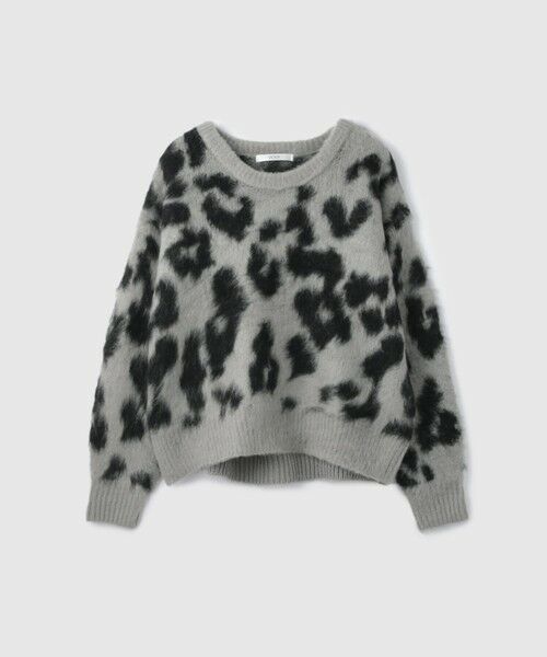 VICKY / ビッキー ニット・セーター | レオパードジャガードシャギーニットプルオーバー | 詳細14