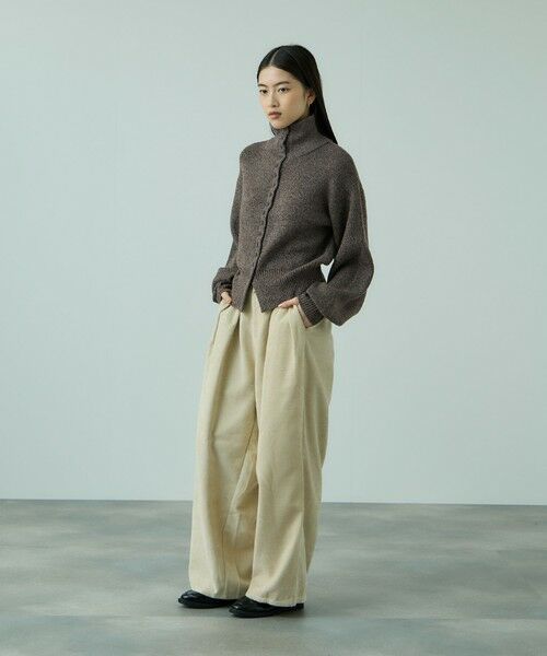 VICKY / ビッキー ニット・セーター | メニボタン2WAYネックニット≪手洗い可能≫ | 詳細20